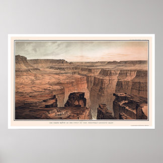 Grand Canyon aan de voet van Torowep 1882 Poster