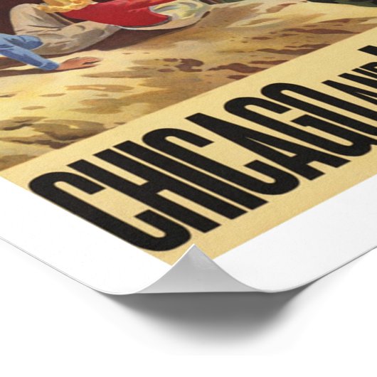 Grand Canyon, Amerika - Vintage Travel Poster (Hoek)