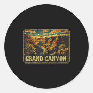 Grand Canyon - Amerikaans Nationaal Park Vintage M Ronde Sticker