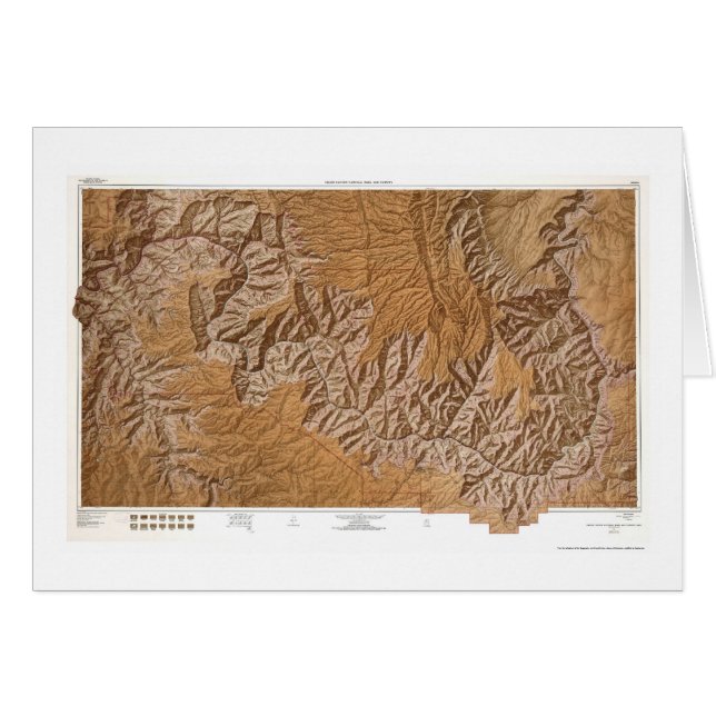 Grand Canyon and Vicinity Map 1962 (Voorkant Horizontaal)