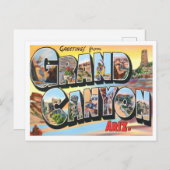 Grand Canyon, Arizona  Big Letters Briefkaart (Voorkant / Achterkant)