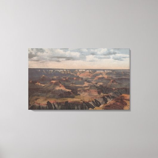 Grand Canyon, Arizona - Cloud Shadows uit Hopi 2 Canvas Afdruk (Voorkant)