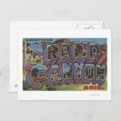 Grand Canyon, Arizona - Grote letterscènes Briefkaart (Voorkant / Achterkant)
