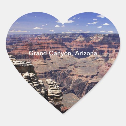 Grand Canyon, Arizona Hart Sticker (Voorkant)