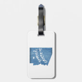 Grand Canyon Arizona houtnerf Bagagelabel (Achterkant verticaal)