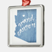 Grand Canyon Arizona houtnerf Metalen Ornament (Links)