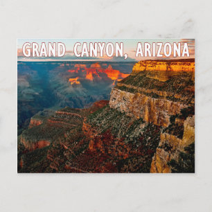 Grand Canyon Arizona op Sunset Briefkaart