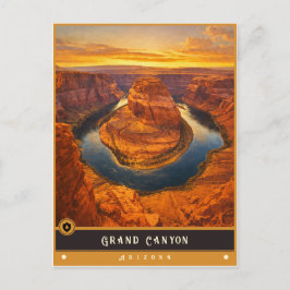 Grand Canyon Arizona | Oude ansichtkaart Briefkaart