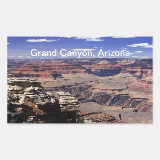 Grand Canyon, Arizona Rechthoekige Sticker (Voorkant)