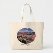 Grand Canyon, Arizona Rock Formation Cutout Large Grote Tote Bag (Voorkant)