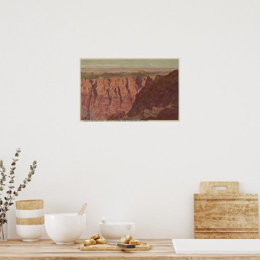Grand Canyon, Arizona - Sunset on the Painted Poster (Keuken)