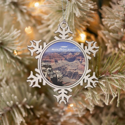 Grand Canyon, Arizona Tin Sneeuwvlok Ornament (Boom)