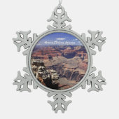 Grand Canyon, Arizona Tin Sneeuwvlok Ornament (Voorkant)