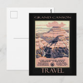 Grand Canyon Arizona Travel Ad Briefkaart (Voorkant / Achterkant)