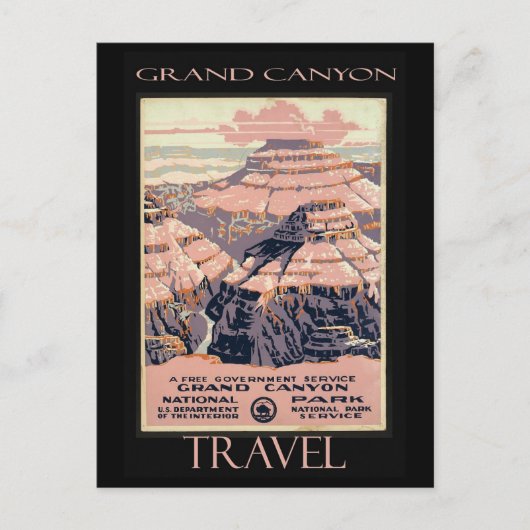 Grand Canyon Arizona Travel Ad Briefkaart (Voorkant)
