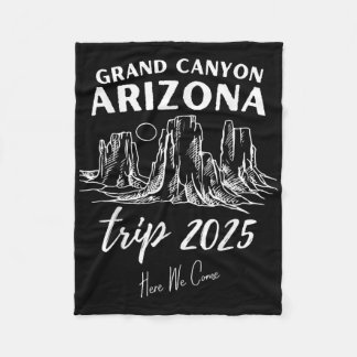 Grand Canyon Arizona Trip 2025 Hier komen we Match Fleece Deken