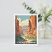 Grand Canyon Arizona Verenigde Staten Beroemde Rei Briefkaart (Staand voorkant)