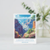 Grand Canyon Arizona Verenigde Staten Vintage Trav Briefkaart (Staand voorkant)