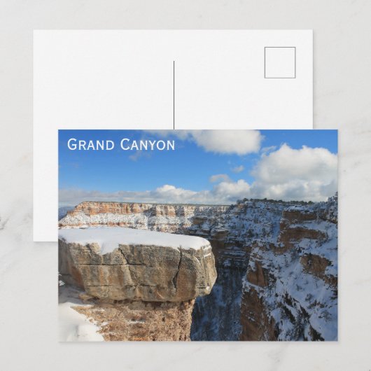 Grand Canyon Arizona Winter Travel Foto Briefkaart (Voorkant / Achterkant)