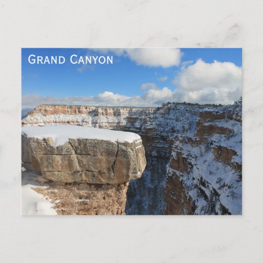 Grand Canyon Arizona Winter Travel Foto Briefkaart (Voorkant)
