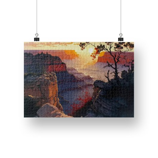 Grand Canyon Artwork Difficult Jigzaag Puzzle Legpuzzel
