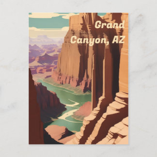 Grand Canyon, AZ Art Deco Briefkaart