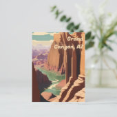 Grand Canyon, AZ Art Deco  Briefkaart (Staand voorkant)