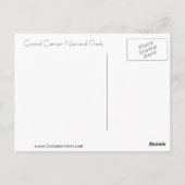 Grand Canyon Briefkaart (Achterkant)