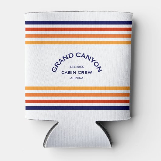 Grand Canyon Cabin Club Custom Crest Park Stripe Blikjeskoeler (Voorkant)