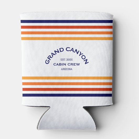 Grand Canyon Cabin Club Custom Crest Park Stripe Blikjeskoeler (Achterkant)