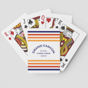 Grand Canyon Cabin Club Custom Crest Park Stripe Pokerkaarten