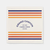 Grand Canyon Cabin Crew Custom Crest Park Stripe Servet (Voorkant)