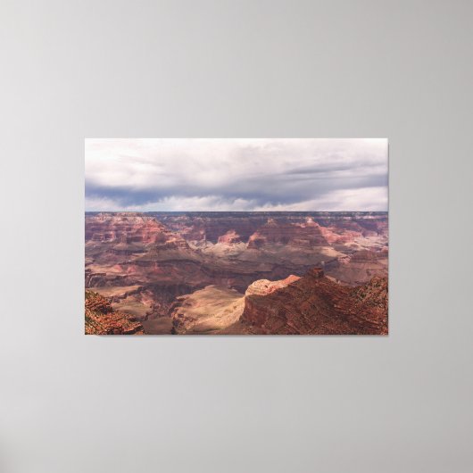 Grand Canyon Cliffside Uitzicht Canvas Art Afdruk (Voorkant)