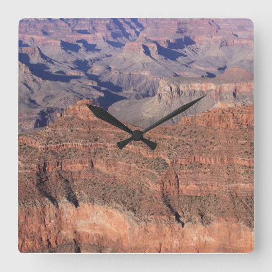 Grand Canyon Clock (Helderkleurig) Vierkante Klok (Voorkant)