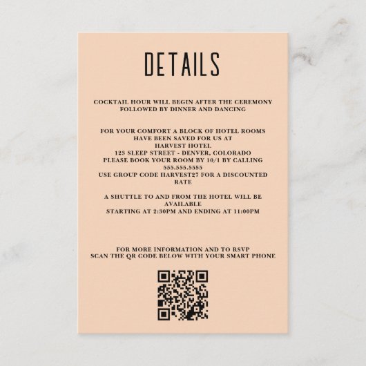 Grand Canyon Couple QR Code en details Informatiekaartje (Voorkant)