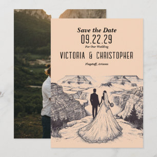 Grand Canyon Couple Save the Date