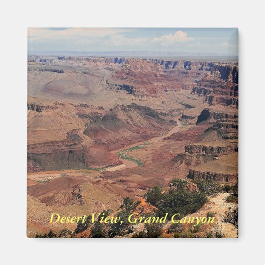 Grand Canyon Desert Uitzicht Magnet (Voorkant)