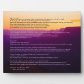 Grand Canyon Desiderata Plaque Fotoplaat (Voorkant)