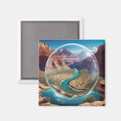 Grand Canyon Domed 2035 Verbeelding Magneet (Voorkant / Achterkant)