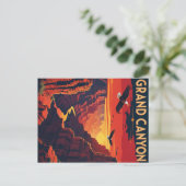 Grand Canyon Eagles zonsondergang Briefkaart (Staand voorkant)