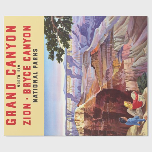  Grand Canyon en Bryce Canyon National Par Cadeaupapier (Vlak)