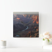 Grand Canyon en Colorado in Arizona Vierkante Klok (Huis)