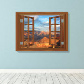 Grand Canyon Fab Window USA Canvas Print (Insitu (Houten vloer))
