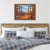 Grand Canyon Fab Window USA Canvas Print (Insitu (Slaapkamer))