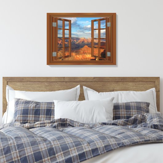 Grand Canyon Fab Window USA Canvas Print (Insitu (Slaapkamer))