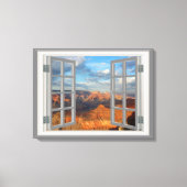 Grand Canyon Fake Faux Window Uitzicht Verenigde S Canvas Afdruk (Voorkant)
