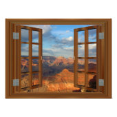 Grand Canyon Fake Faux Window Uitzicht Verenigde S Foto Afdruk (Voorkant)