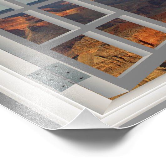 Grand Canyon Fake Faux Window Uitzicht Verenigde S Foto Afdruk (Hoek)