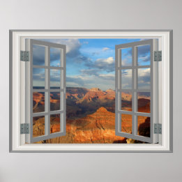 Grand Canyon Fake Faux Window Uitzicht Verenigde S Poster