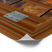 Grand Canyon Fake Faux Window View USA Poster (Hoek)